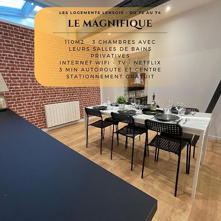 Les 3 Suites - 6 Personnes - 3 Chambres Avec Sdb Privatives Lens Esterno foto