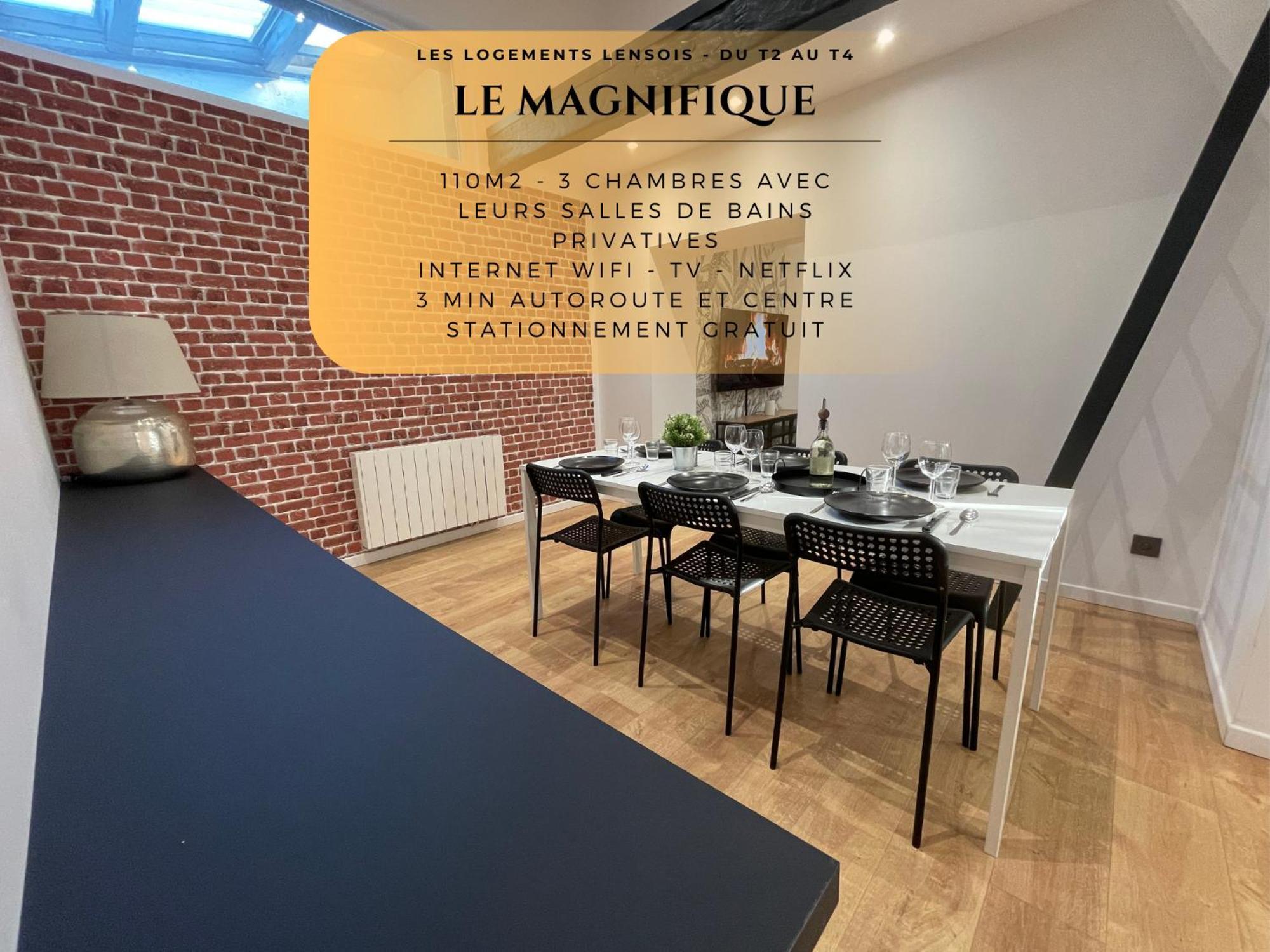 Les 3 Suites - 6 Personnes - 3 Chambres Avec Sdb Privatives Lens Esterno foto